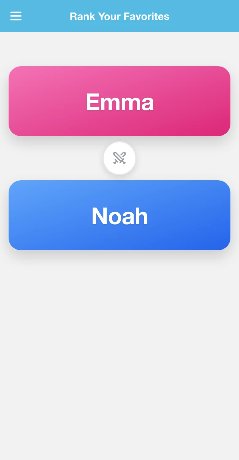 Come classificare i nomi con la modalità Battle